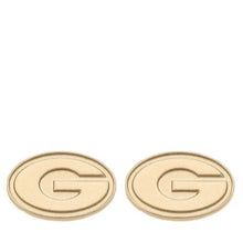 Load image into Gallery viewer, Georgia Bulldogs 24K Gold Plated Stud Earrings
