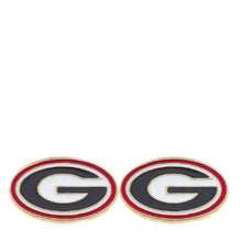 Load image into Gallery viewer, Georgia Bulldogs Enamel Stud Earrings

