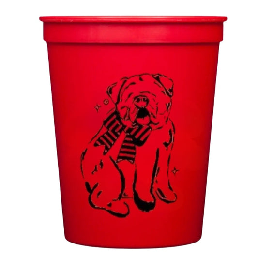 Red Bulldog Stadium Cup Set