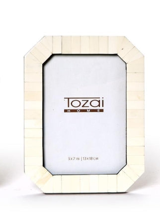 Octagon Bone Photo Frame