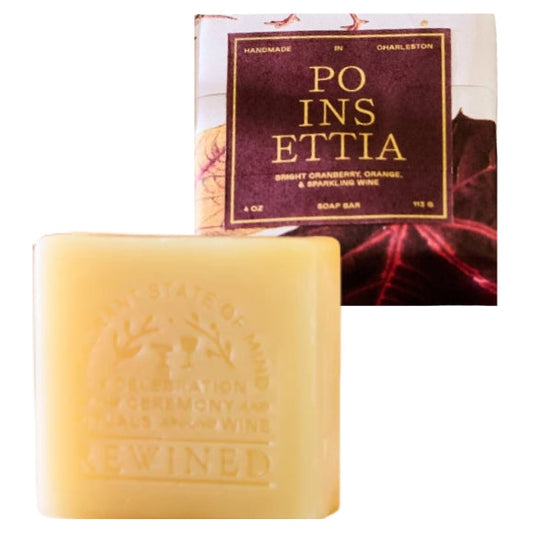 Rewined Holiday Soap: Poinsettia