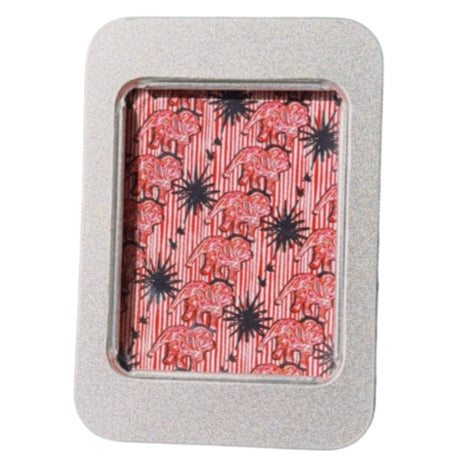 red bulldog patterned playing cards 