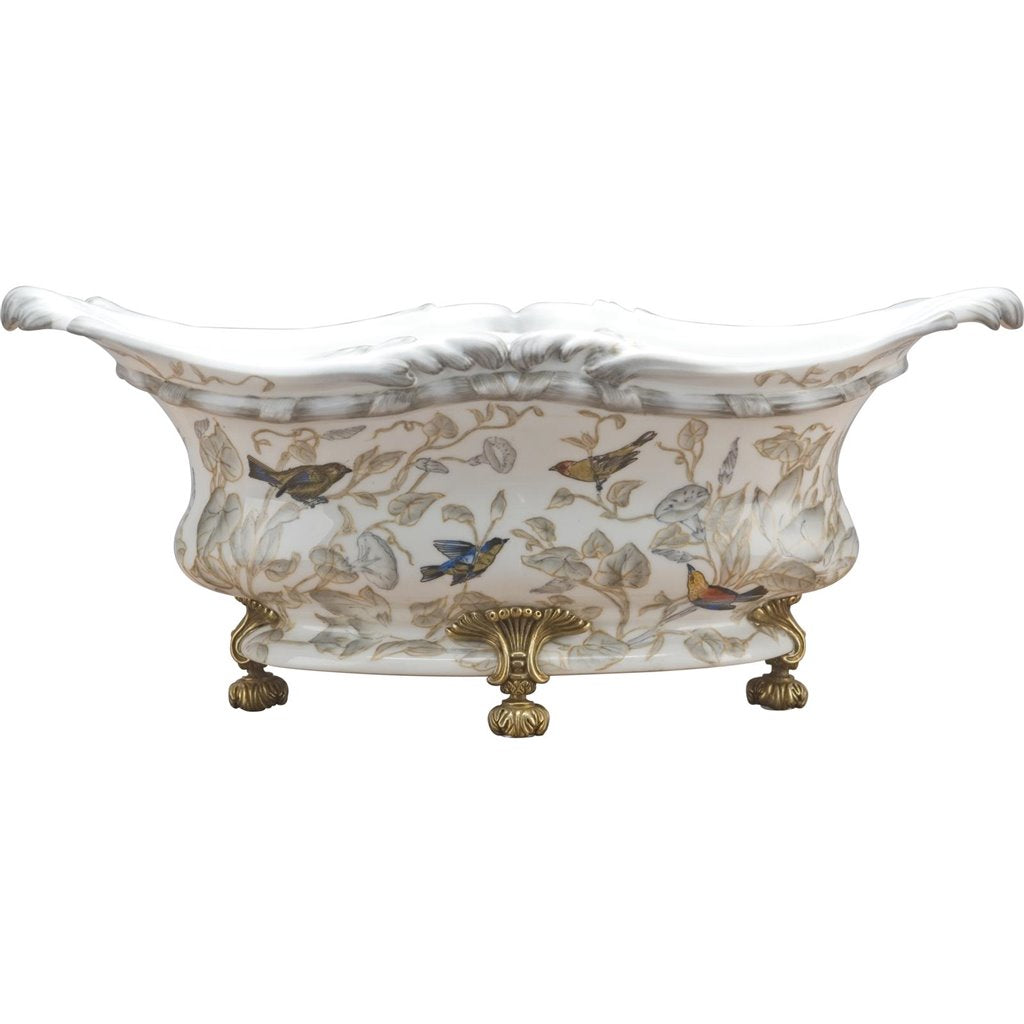 Tessa Elongated Basin with Bronze accent