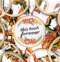 Load image into Gallery viewer, This Took Forever Cross Stitch Kit
