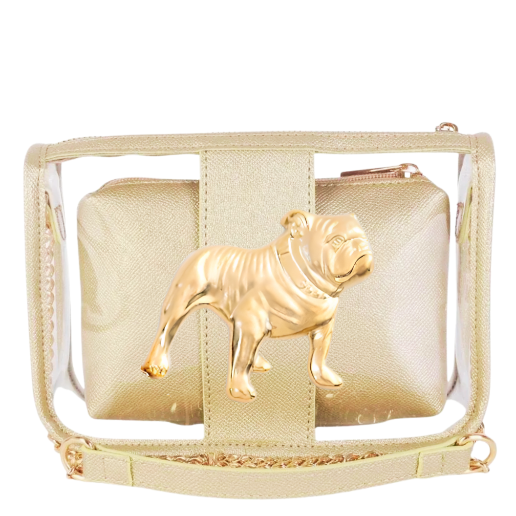 Bulldog Clear Gameday Purse