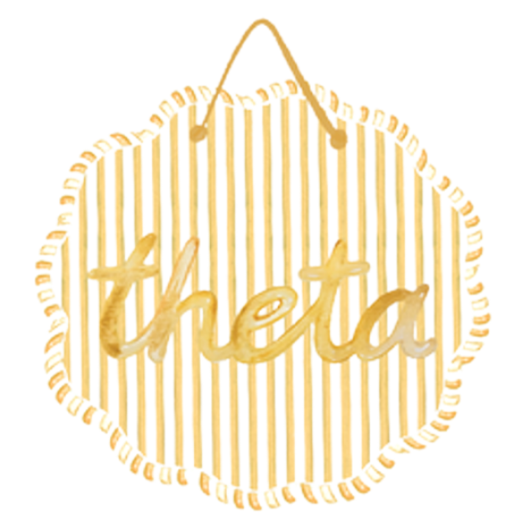 Sorority Scalloped Acrylic Door Hanger