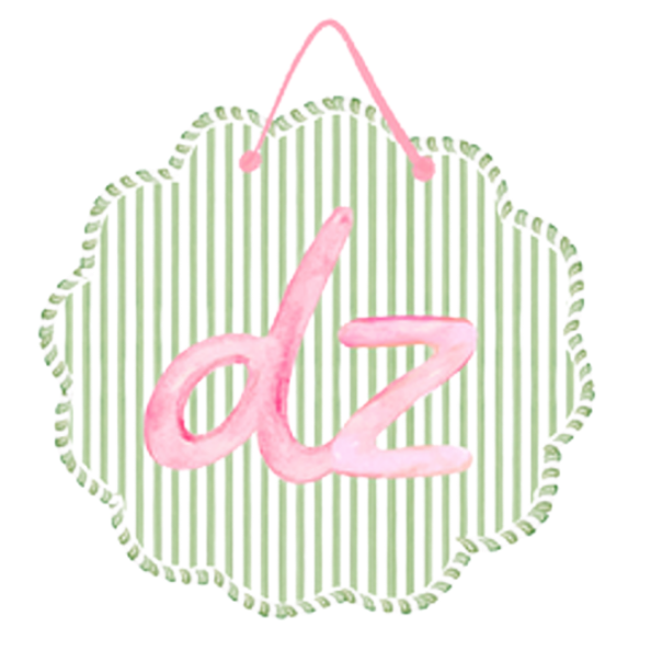 Sorority Scalloped Acrylic Door Hanger
