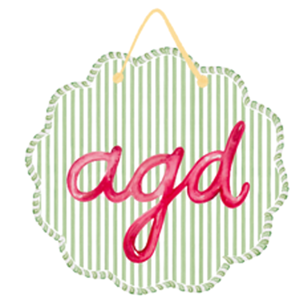 Sorority Scalloped Acrylic Door Hanger