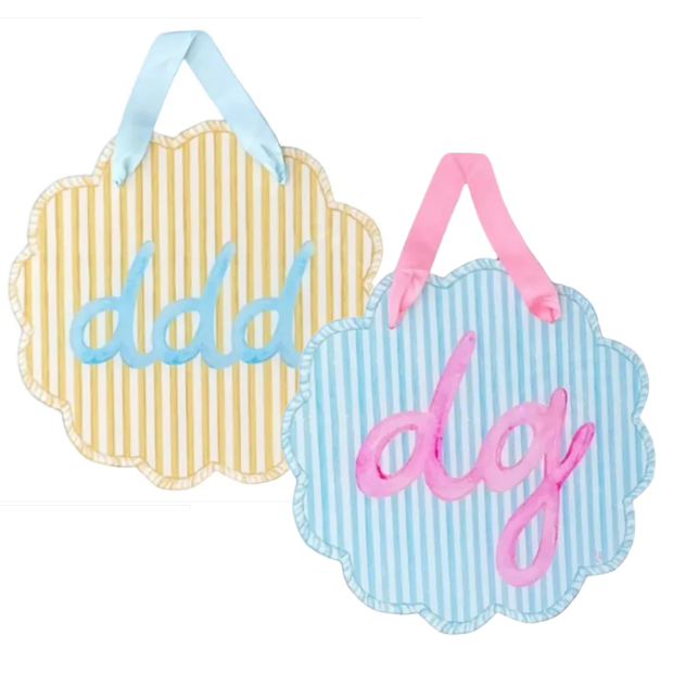 Sorority Scalloped Acrylic Door Hanger