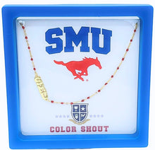 Load image into Gallery viewer, The College Logo Necklace: Side Set Logo on Enamel Bead Necklace
