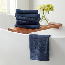 Load image into Gallery viewer, 6 Pack Cotton Hand Towels - Kasper Collection
