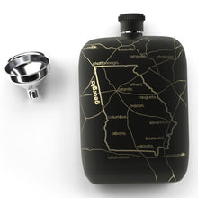 Load image into Gallery viewer, Georgia State Map Pocket Flask
