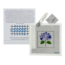 Load image into Gallery viewer, Blue Hydrangea Needlepoint Kit
