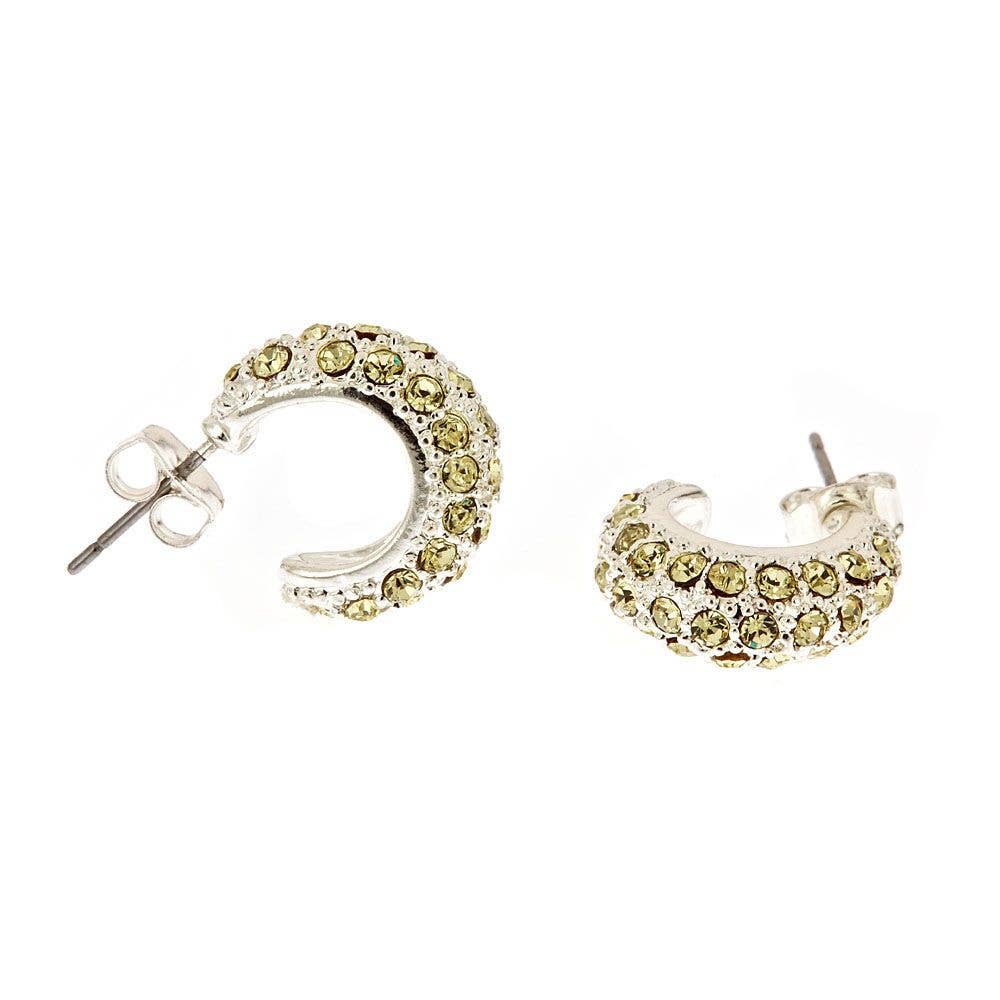 Rhinestone Huggie Earrings