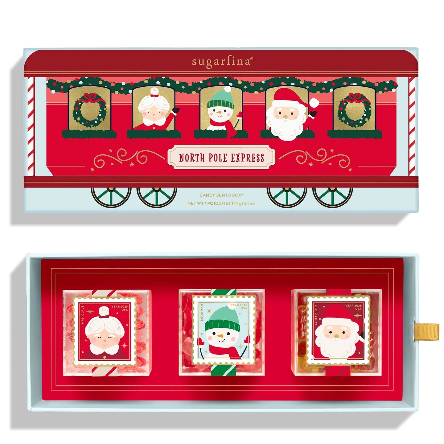 Sugarfina Santa and Friends 3 Piece Bento Box®