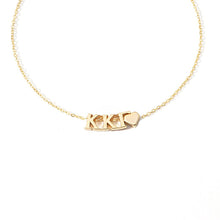 Load image into Gallery viewer, I Love My Sorority: Greek Letters Heart Necklace
