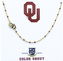 Load image into Gallery viewer, The College Logo Necklace: Side Set Logo on Enamel Bead Necklace
