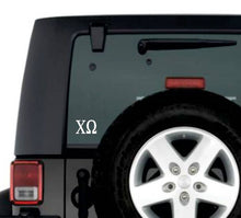 Load image into Gallery viewer, Greek Letter Decal Sticker: White / Delta Phi Epsilon
