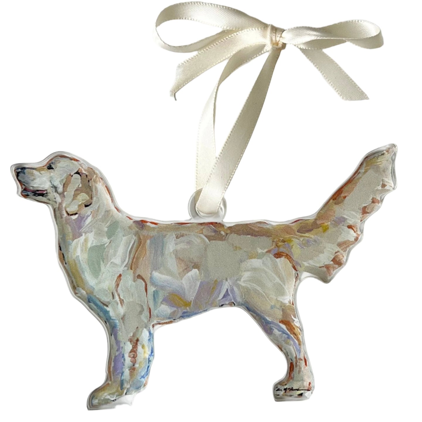 Acrylic Ornament: Golden Retriever