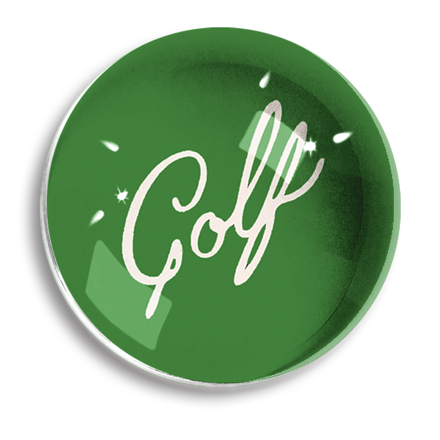 Golf Script Dome Paperweight