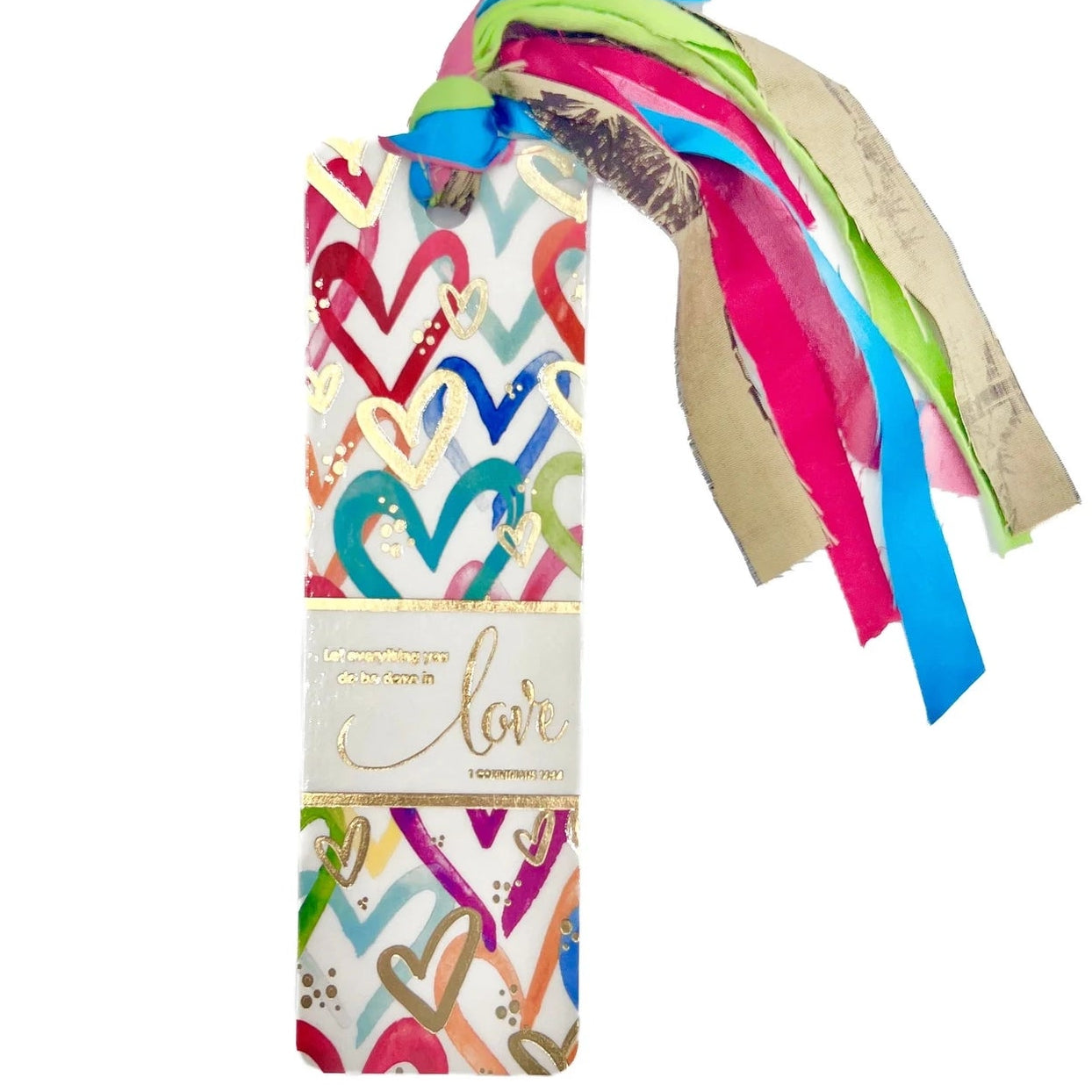 Confetti Hearts Tassel Bible Bookmark