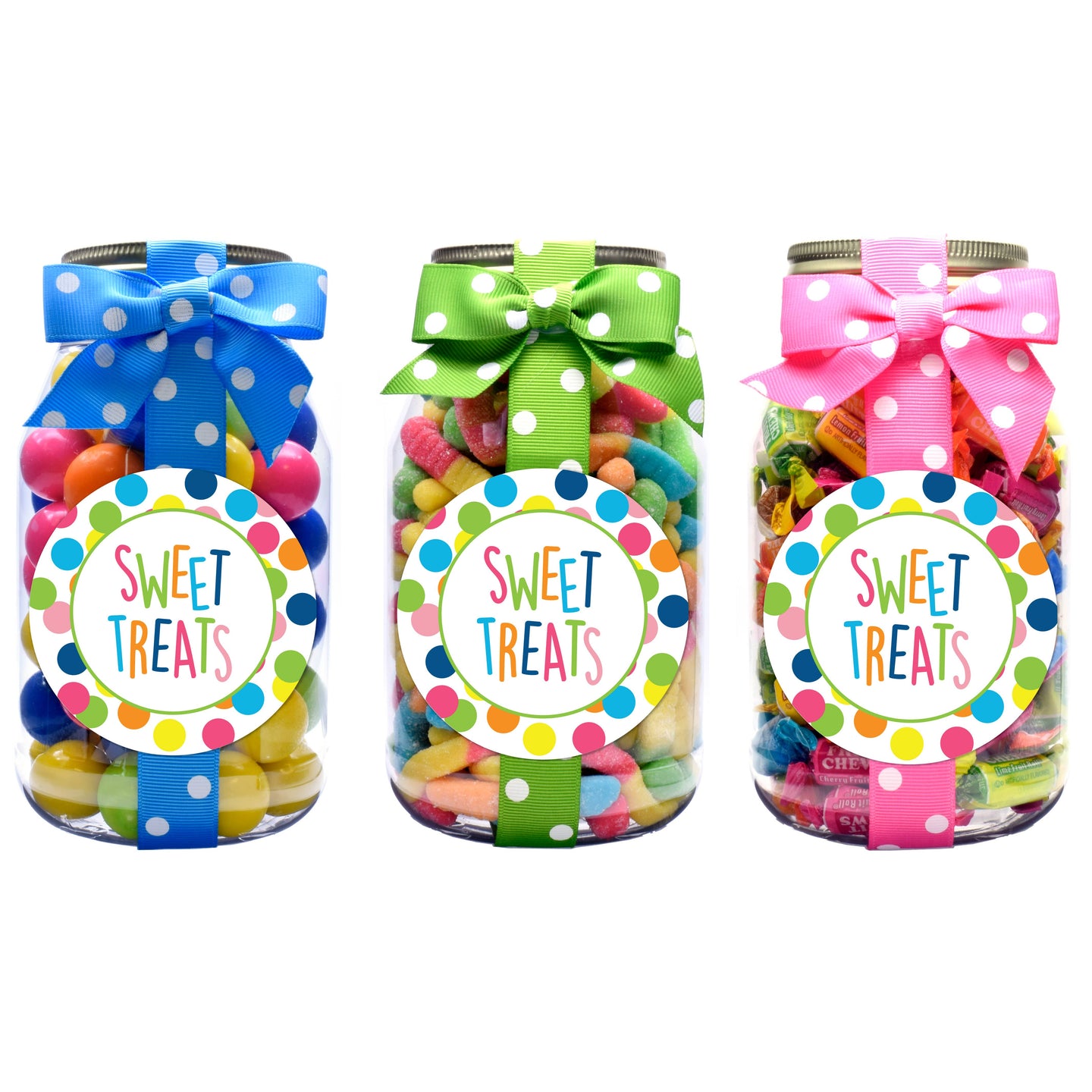 Candy Jars - Happy Dot Sweet Treats - Quart