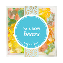 Load image into Gallery viewer, Pack of rainbow-colored gummy bears with &#39;sugarfina&#39; branding on a white background
