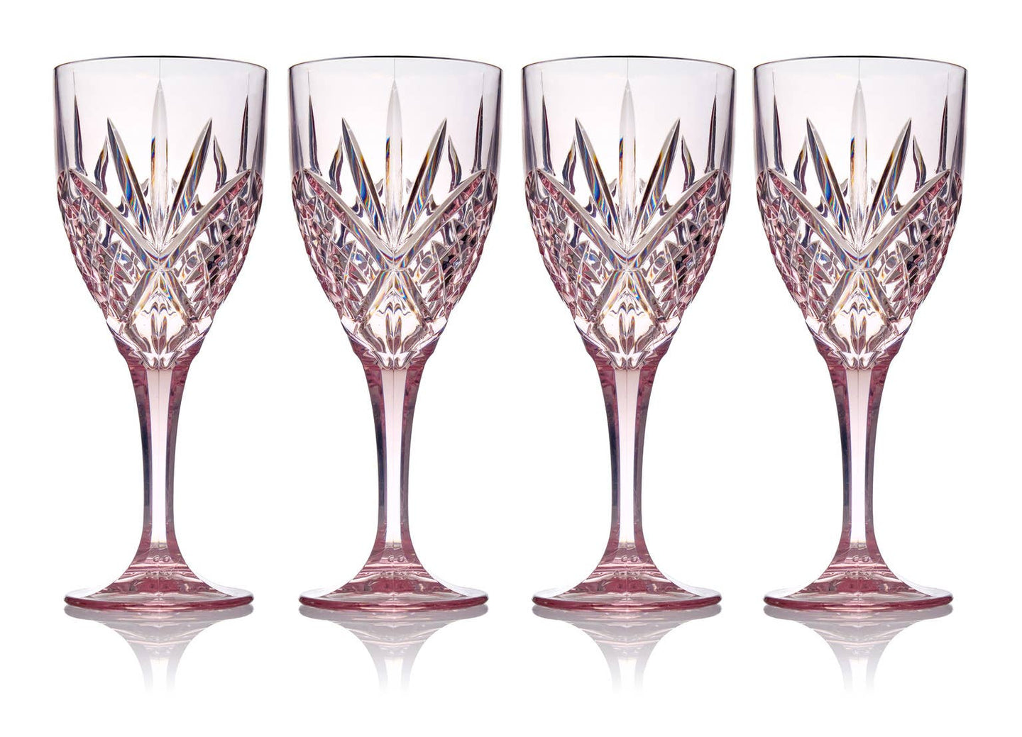 Dublin Acrylic Wine Glasses Blush