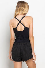 Load image into Gallery viewer, Caroline Athletic Romper - Black

