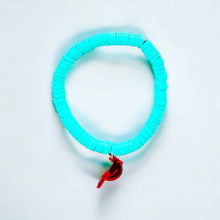 Load image into Gallery viewer, Cardinal Turquoise Beaded Bracelet
