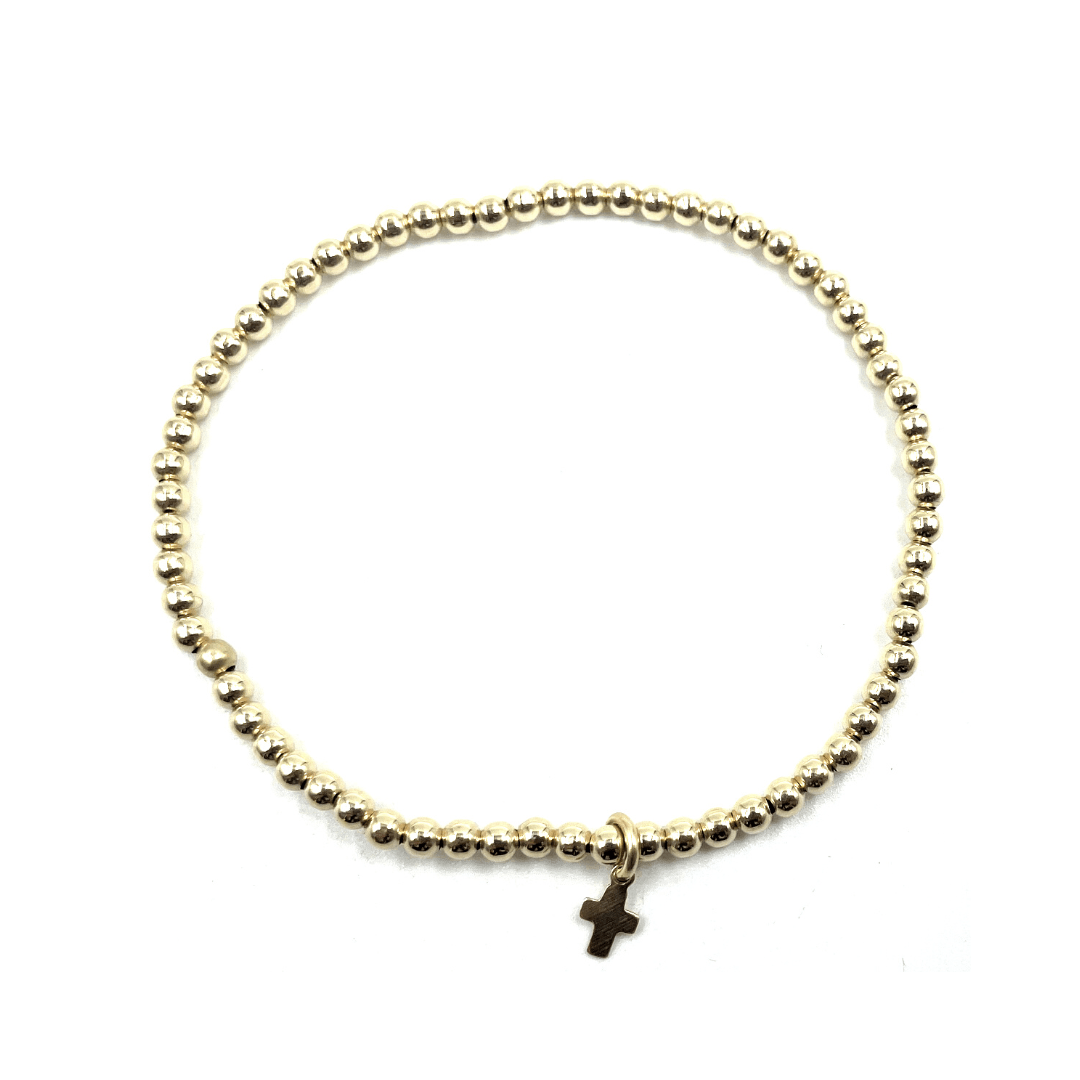 Erin Gray Waterproof Bracelet with Luxe Cross