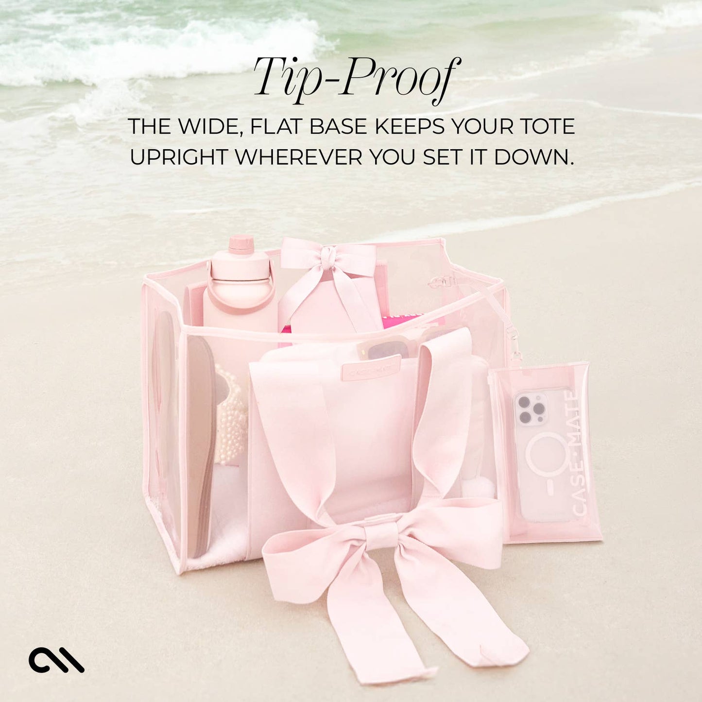 Case-Mate Ballet Pink Bow Jelly Tote Bag