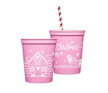 Load image into Gallery viewer, Gingerbread Christmas Cups in Pink
