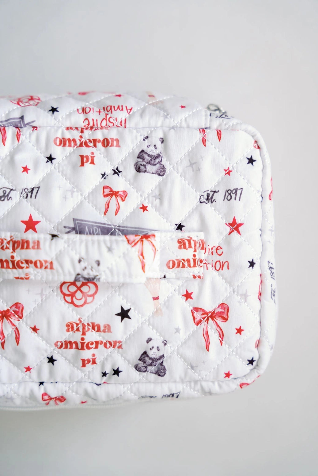 Sorority Quilted Toiletry Bag