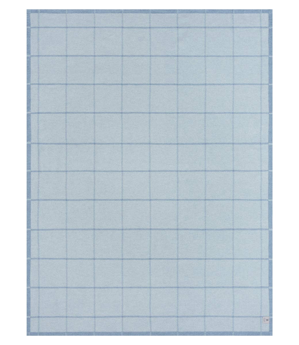 Windowpane Cornflower Blanket