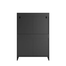 Load image into Gallery viewer, 4-Drawer Dresser, Waterproof, Black/White, Modern Design
