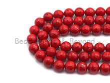 Load image into Gallery viewer, Quality Red Mother of Pearl beads,6mm/8mm/10mm/12mm/14mm Pea
