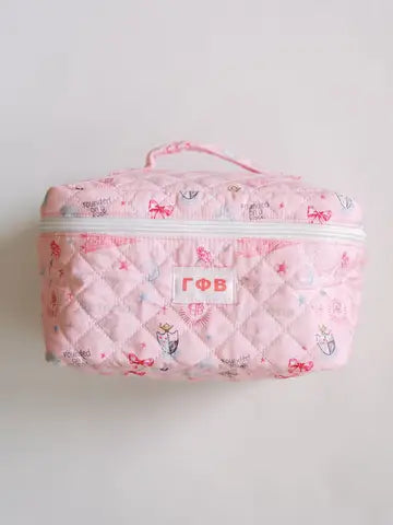 Sorority Quilted Toiletry Bag