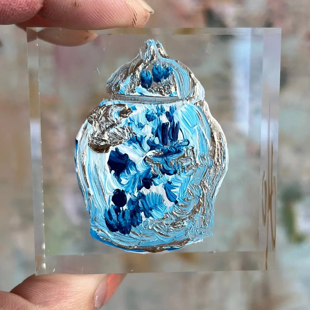 Ginger Jar Lucite Block
