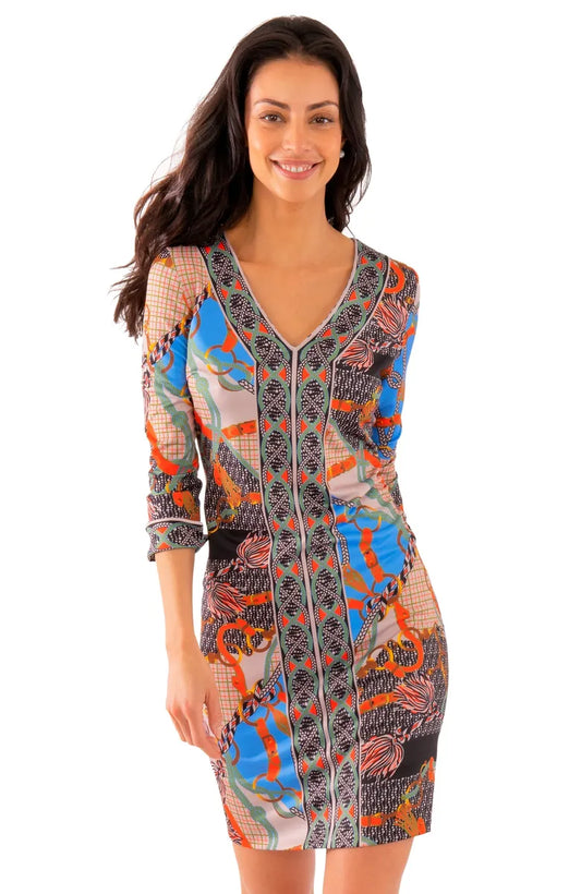 Gretchen Scott Bordertown Dress Ditto Print