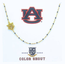 Load image into Gallery viewer, The College Logo Necklace: Side Set Logo on Enamel Bead Necklace
