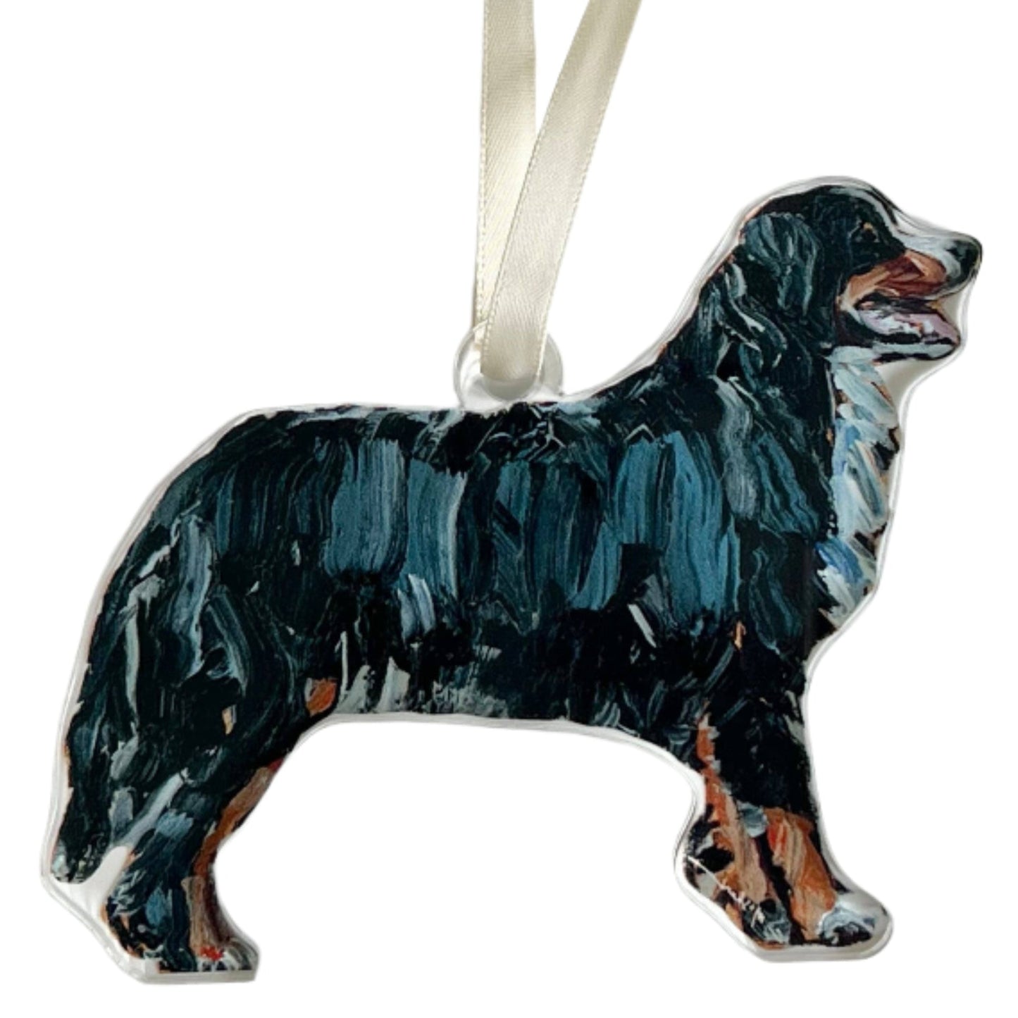 Acrylic Ornament: Bernese Mountain Dog