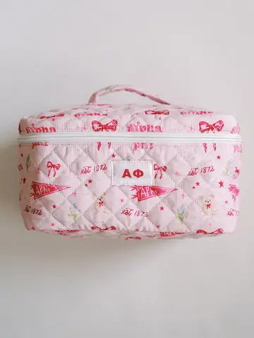 Sorority Quilted Toiletry Bag