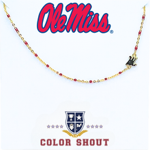 Load image into Gallery viewer, The College Logo Necklace: Side Set Logo on Enamel Bead Necklace
