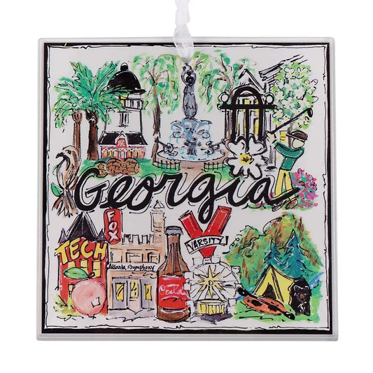 State of Georgia Acrylic Ornament