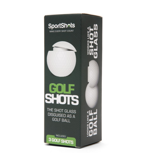 Golf Ball Shaped Shot Glass Set