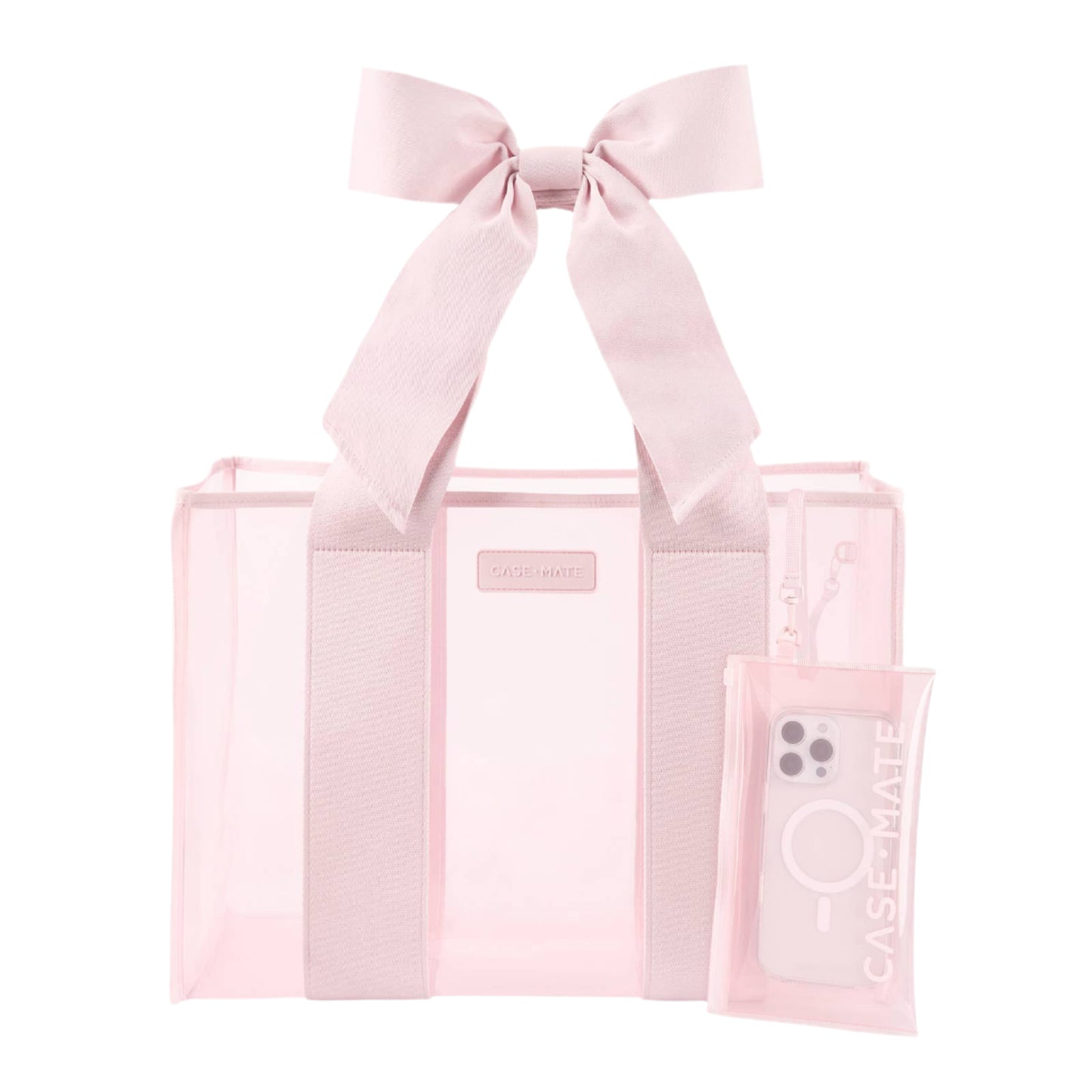 Case-Mate Ballet Pink Bow Jelly Tote Bag
