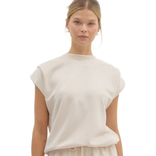 Ecru Knit Top