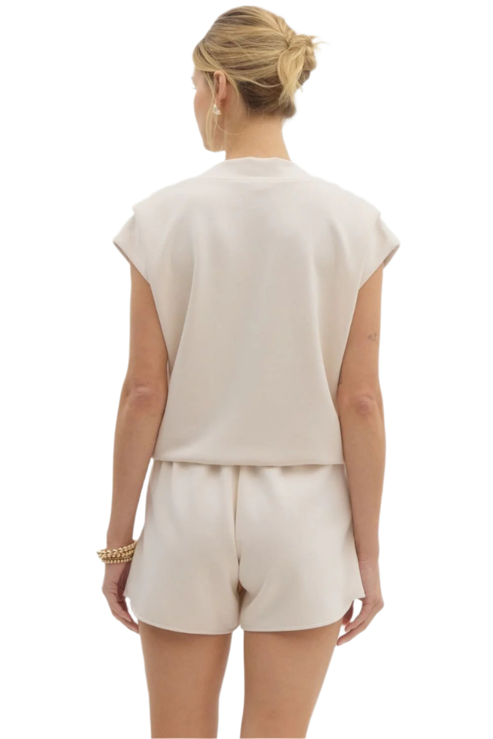 Ecru Knit Top