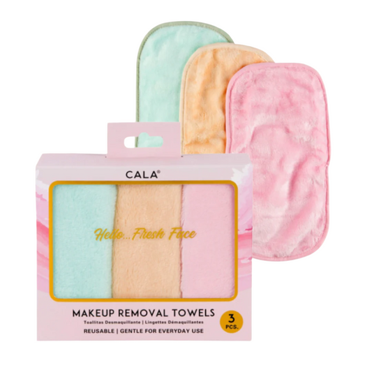 CALA Makeup Removal Microfiber Cleansing Facial Towel (3PK)